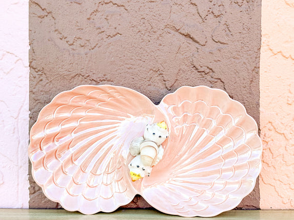 Iridescent Pink Shell Serving Dish