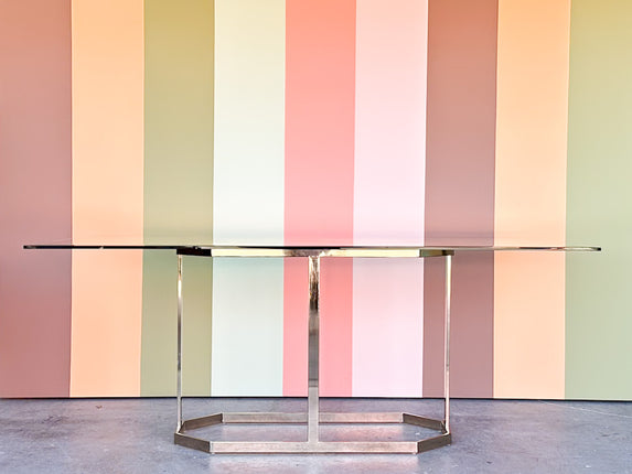 MCM Brass Octagon Dining Table