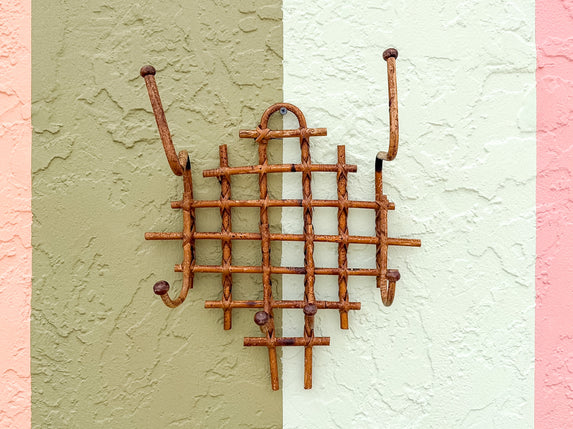 Whimsical Rattan Wall Hook
