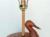 Cute Wicker Duck Lamp