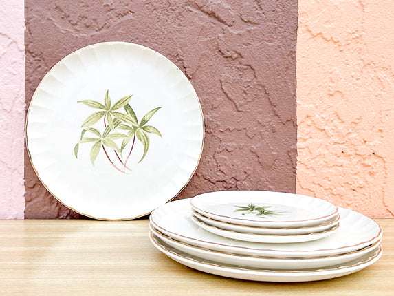 Kips Bay Set of Bamboo Dinner and Salad Plates