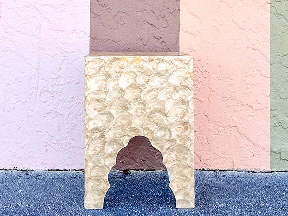 Capiz Shell Side Table