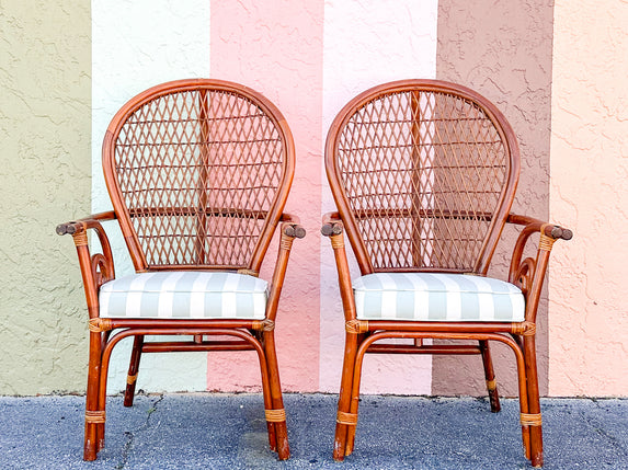 Pair of Whimsical Balloon Back Chairs