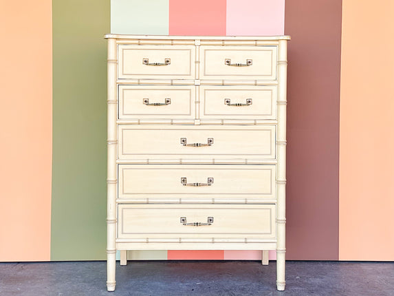 Henry Link Faux Bamboo Tall Chest