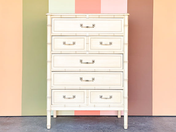 Henry Link Faux Bamboo Tall Chest
