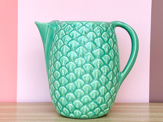Green Shell Ceramic Pitcher