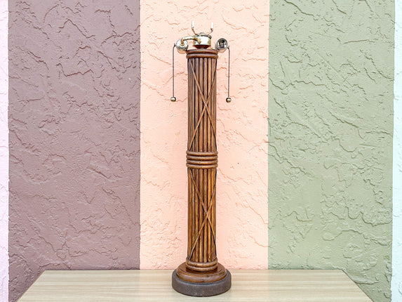 Pencil Reed Column Lamp