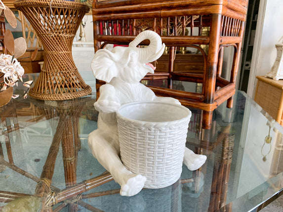 Fitz + Floyd Elephant Cachepot