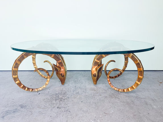 MCM Regency Ram Coffee Table