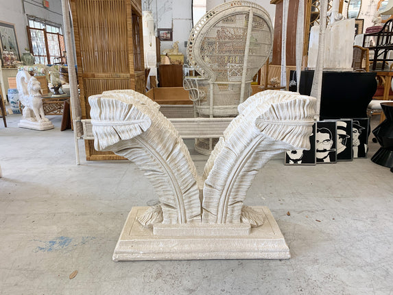 Palm Beach Plaster Palm Frond Dining Table