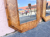 Pair of Faux Bamboo Rattan Octagon Mirrors