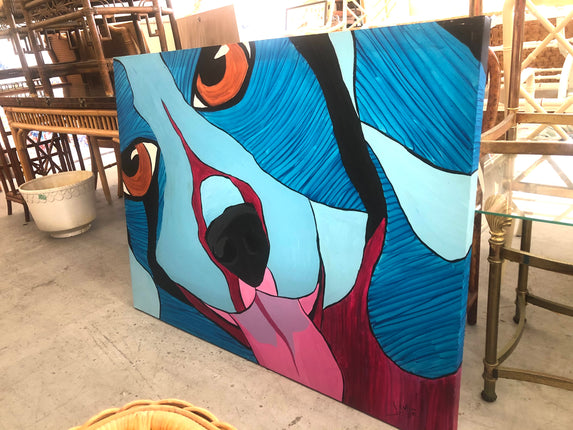 Abstract Pug Life Original Art