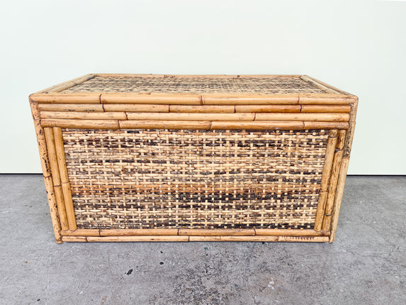 Coastal Chic Rattan Trunk