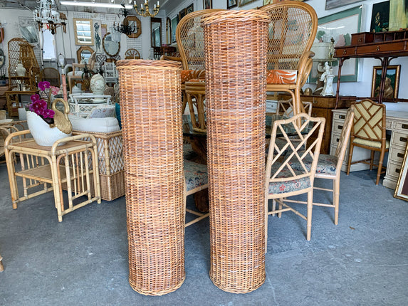 Wicker Wrapped Pillar - Medium