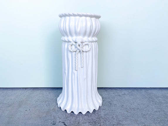 Draped Bow Italian Umbrella Stand