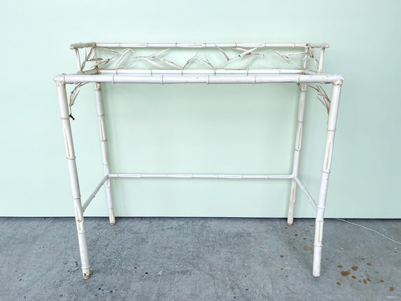 Faux Bamboo Metal Italian Bar