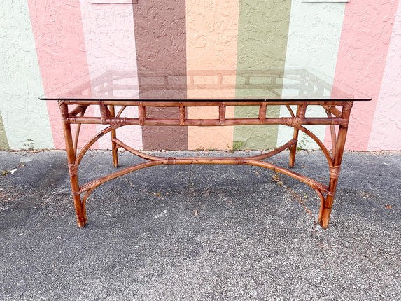 Island Chic Rattan Dining Table