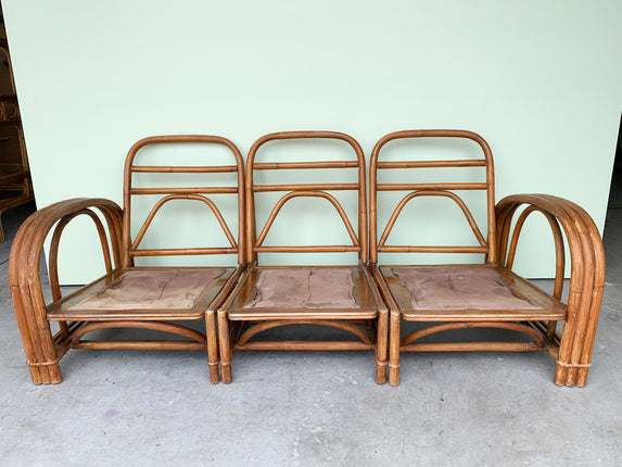 1950’s Ficks Reed Rattan Sofa