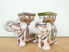 Pair of Ceramic Elephant Cachepots