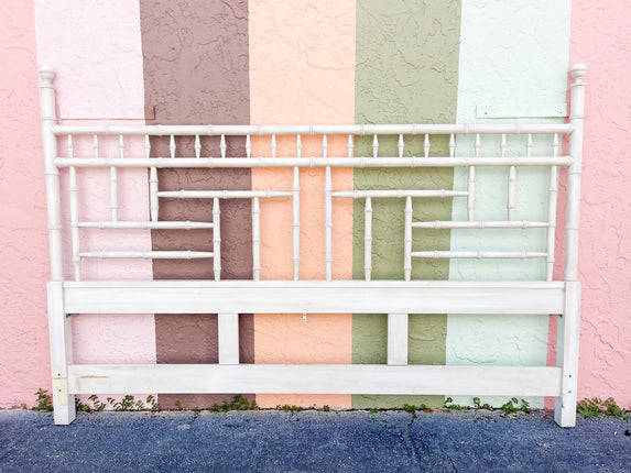 Century Faux Bamboo King Headboard