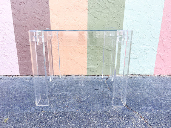 Glam Lucite Side Table