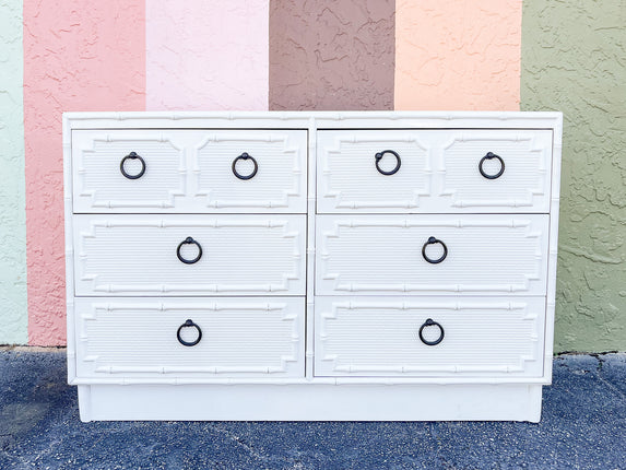 Faux Bamboo Omega Double Dresser