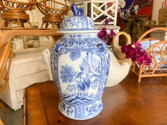 Blue and White Ginger Jar