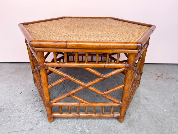 Rattan Octagon Coffee Table
