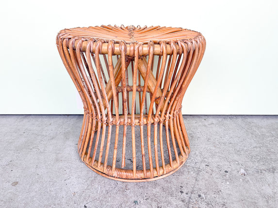 Albini Style Rattan Side Table