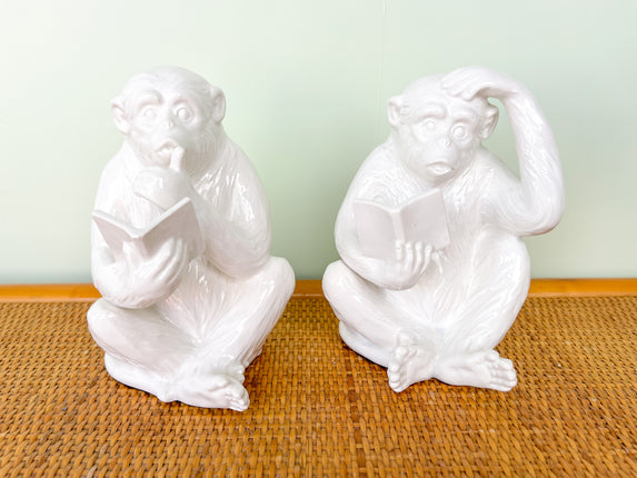 Pair of Reading Monkeys