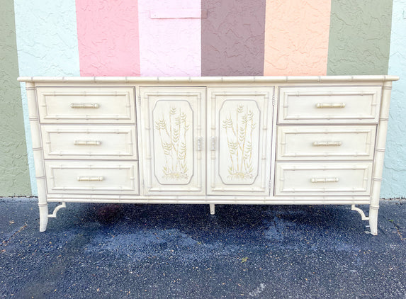 Faux Bamboo Dresser