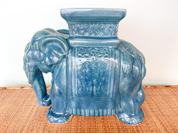 Turquoise Elephant Garden Seat