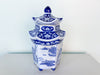 Blue and White Pagoda Jar