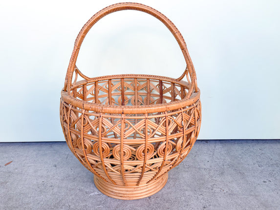 Rattan Circle Basket