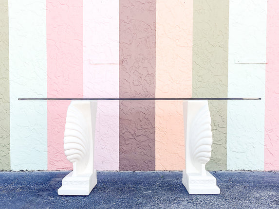 Coastal Chic Shell Dining Table