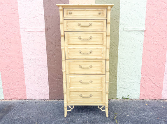 Thomasville Faux Bamboo Lingerie Chest