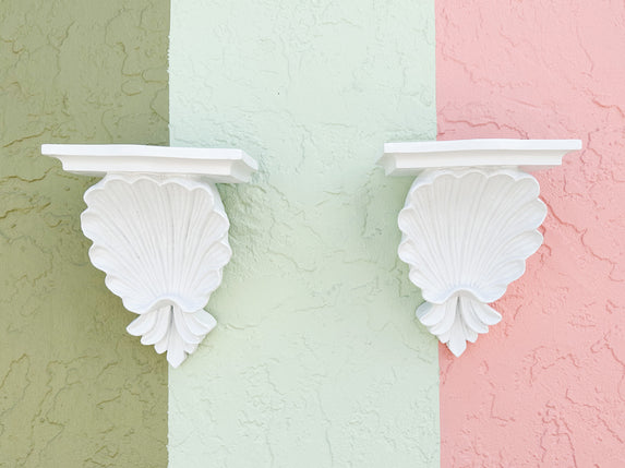 Pair of Shellegance Wall Shelves