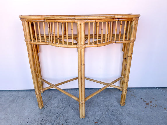 Island Chic Bamboo Demilune