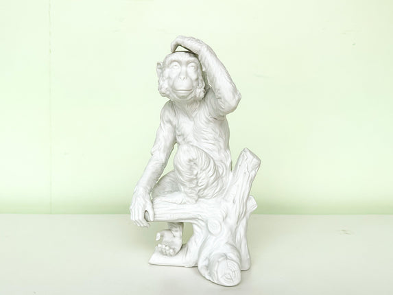Whimsical Porcelain Monkey