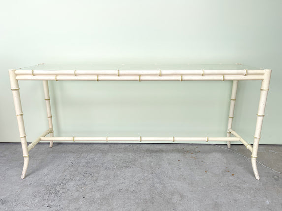 Faux Bamboo Console
