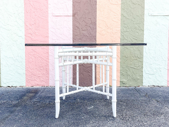 Faux Bamboo Game Table