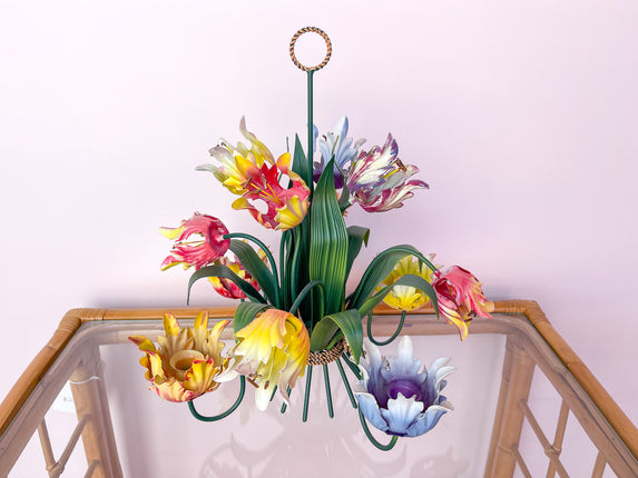 Tulip Tole Candelabra