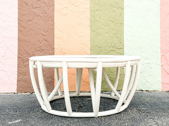 Round Rattan Coffee Table