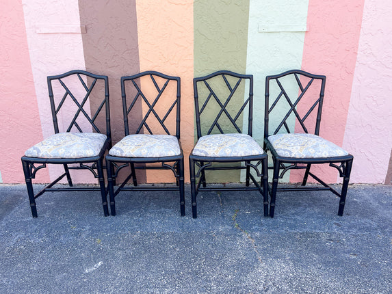 Set of Four Chippendale Side Chairs