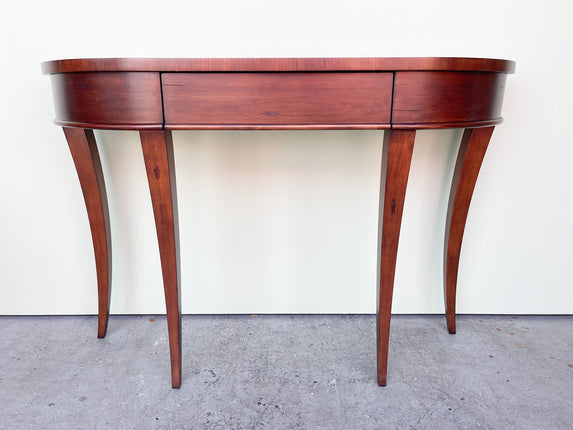 Modern Fruitwood Demilune