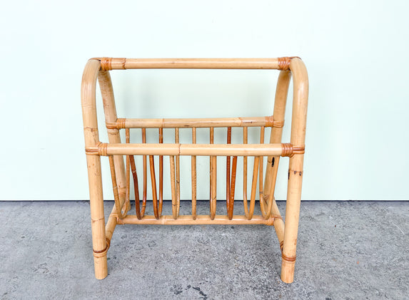 Coastal Rattan Magazine Rack