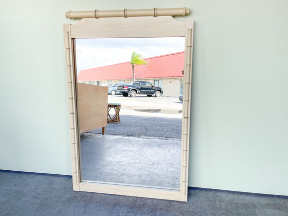 Faux Bamboo Mirror