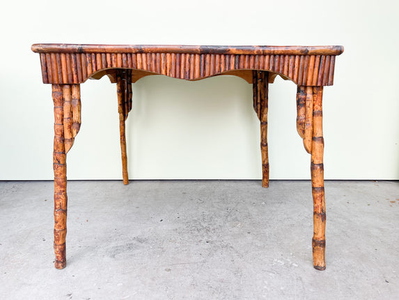 Island Chic Rattan and Bamboo Game Table