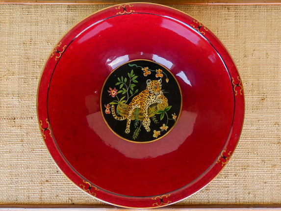 Warehouse Wednesday Sale: Lynn Chase Red Lacquered Cheetah Bowl