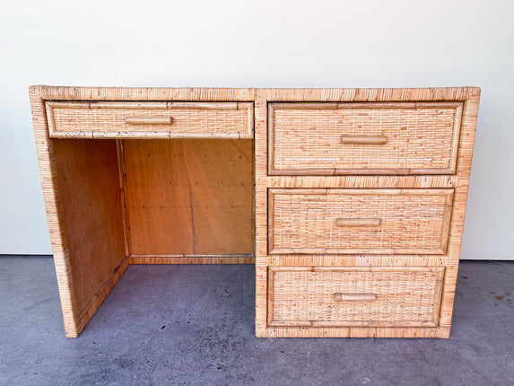 Island Chic Rattan Desk